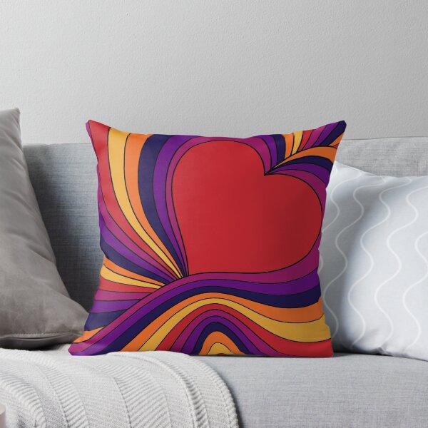 Item preview, Psychedelic Retro Heart Swirl designed and sold by Print culturee.