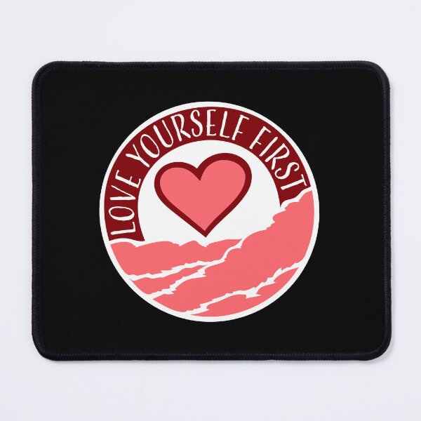 Item preview, Love Yourself First Self Care Empowerment Quote designed and sold by shirt-o-mat.