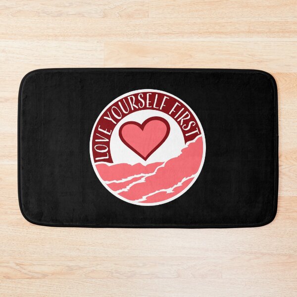 Item preview, Love Yourself First Self Care Empowerment Quote designed and sold by shirt-o-mat.