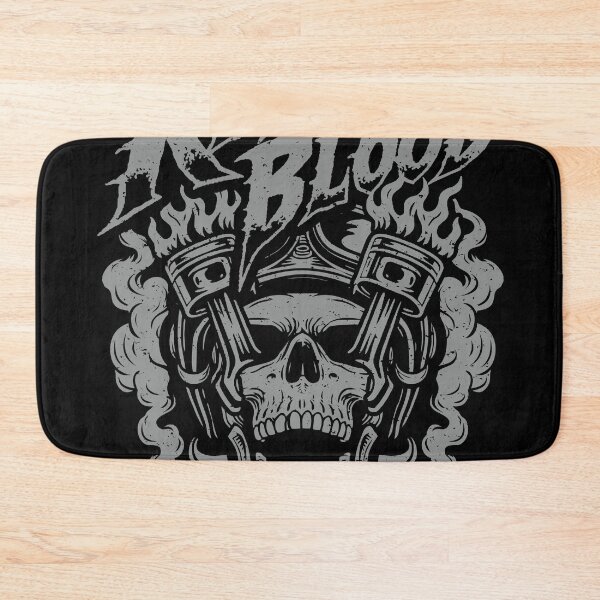 Item preview, Rebel Blood Skull Piston Flames Motorcycle Rebel Art designed and sold by kosongxlima.