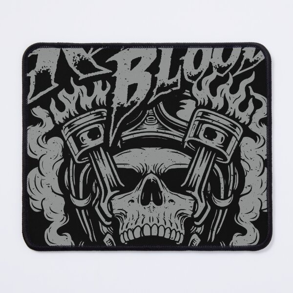 Item preview, Rebel Blood Skull Piston Flames Motorcycle Rebel Art designed and sold by kosongxlima.
