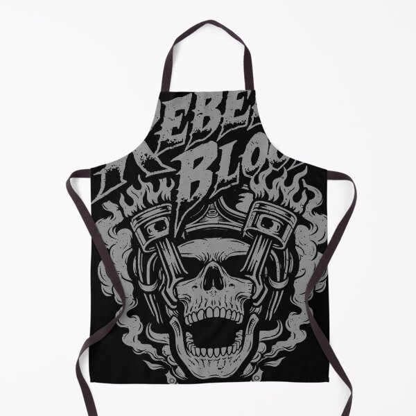 Item preview, Rebel Blood Skull Piston Flames Motorcycle Rebel Art designed and sold by kosongxlima.