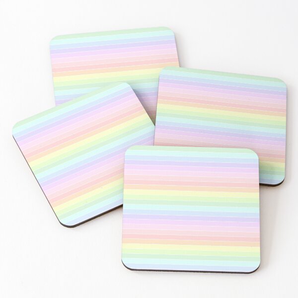 Item preview, Pastel Rainbow Stripes designed and sold by LittleLinenKitten.