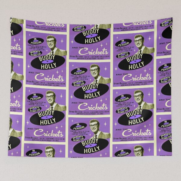 Aperçu de l'œuvre Buddy Holly Show Violet créée et vendue par Normbot2000.