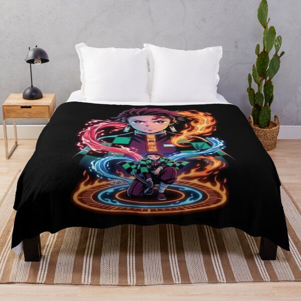 Item preview, Tanjiro Kamado Fire and Water Anime Design designed and sold by Innova_Creations.
