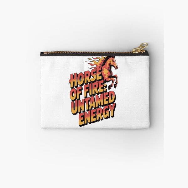 Aperçu de l'œuvre Cheval de Feu – T-shirt Cheval du zodiaque chinois à l'énergie indomptée créée et vendue par MoodThreadz.