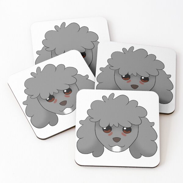 Item preview, Grey Standard Cut Poodle White Chin Tear Stains designed and sold by OliRoseArt.