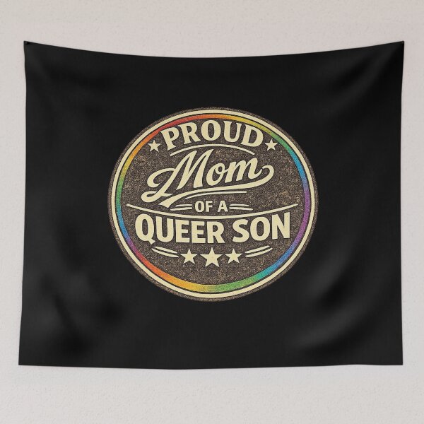 Item preview, Proud Mom of a Queer Son designed and sold by DIRTYDUNNZ.
