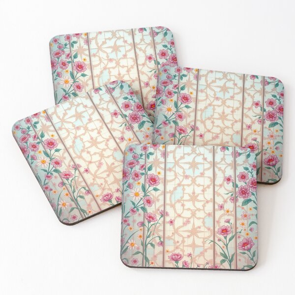 Item preview, Soft Floral Stained Glass Little Flowers designed and sold by Sachie's Studio.