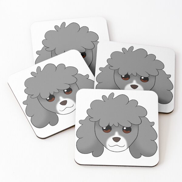 Item preview, Grey Standard Cut Poodle White Snout designed and sold by OliRoseArt.