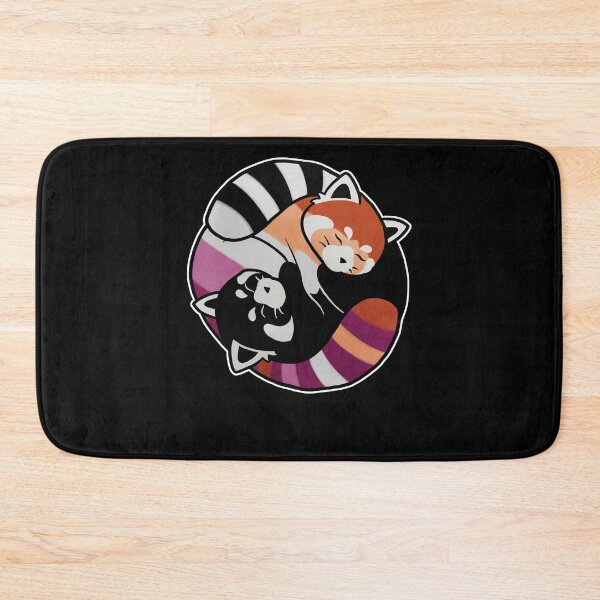 Item preview, Lesbian Red Panda Yin Yang LGBT Gay Pride Flag designed and sold by Clara Hollins.