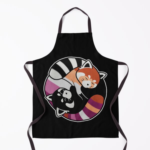 Item preview, Lesbian Red Panda Yin Yang LGBT Gay Pride Flag designed and sold by Clara Hollins.