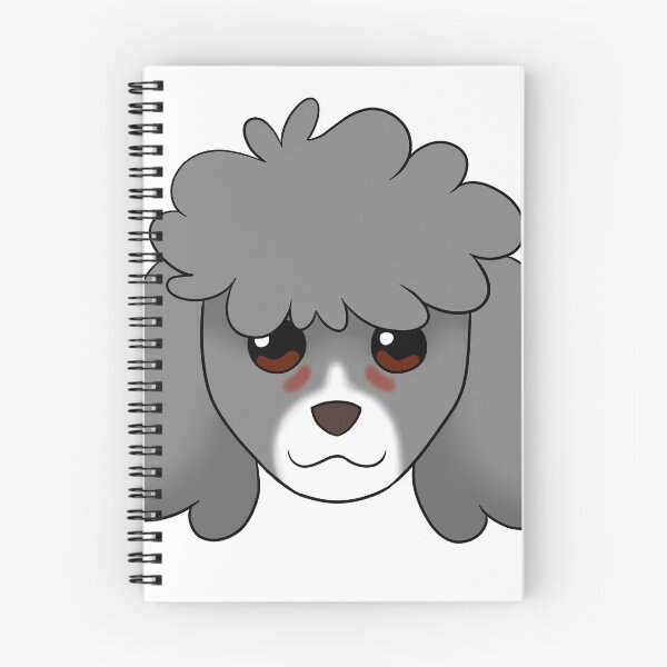 Item preview, Grey Standard Cut Poodle White Snout Tear Stains designed and sold by OliRoseArt.