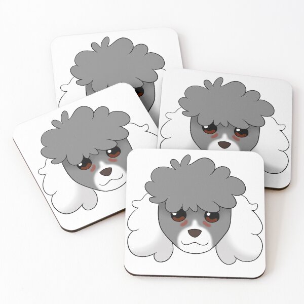 Item preview, Grey Poodle White Snout Ears Tear Stains designed and sold by OliRoseArt.