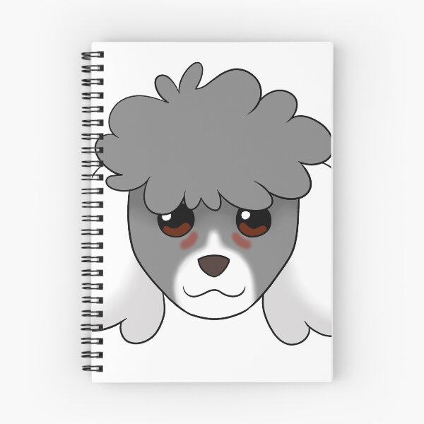 Item preview, Grey Poodle White Snout Ears Tear Stains designed and sold by OliRoseArt.