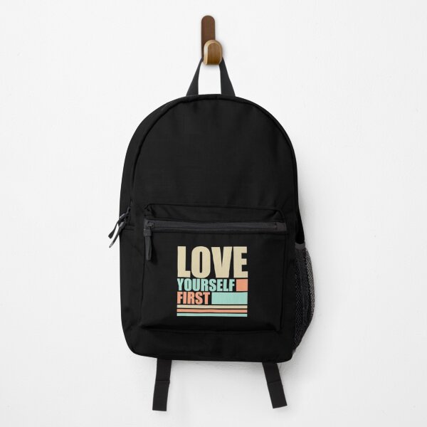 Item preview, Love Yourself First Self Care Empowerment Quote designed and sold by shirt-o-mat.
