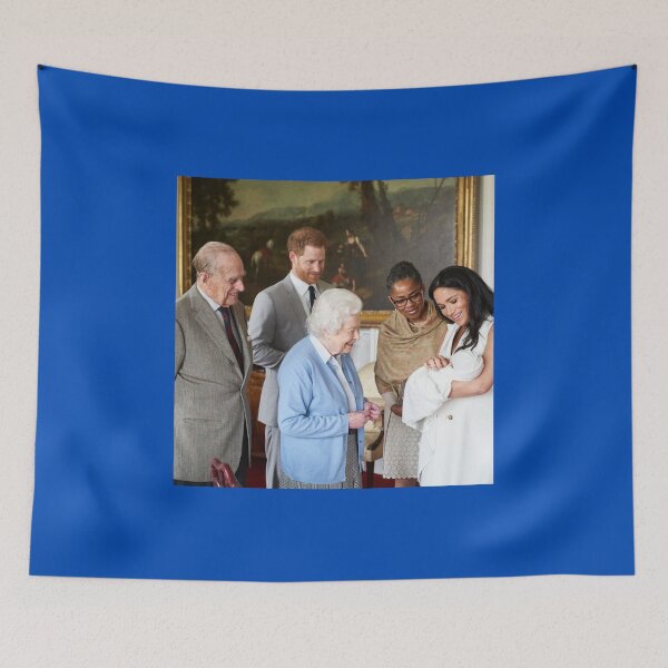 Item preview, Queen Elizabeth II and Meghan's child designed and sold by KNBS.