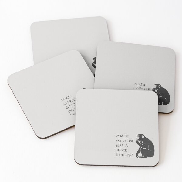 Item preview, Lispe Funny Philosophy Monkey Under Thinking Sarcastic designed and sold by Lispe-Designs.