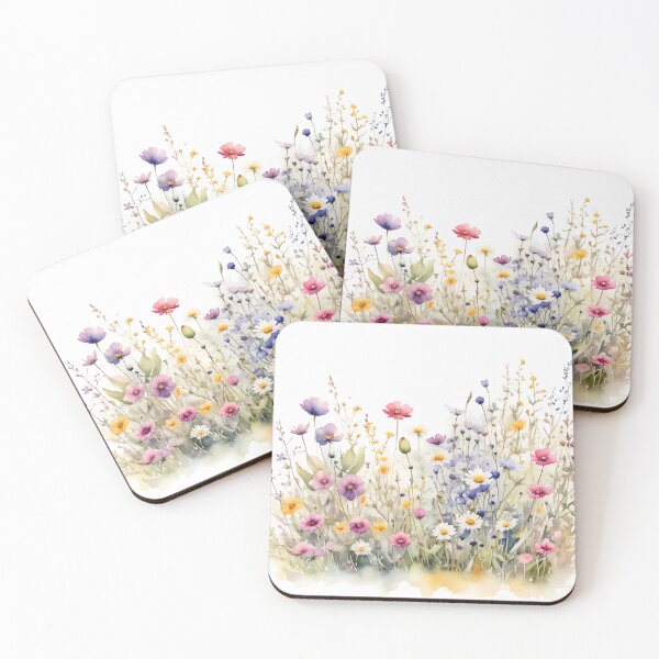 Item preview, Colorful Wildflower Composition Watercolor Art Print designed and sold by sana designer.