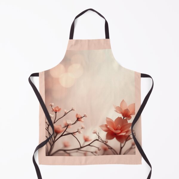 Item preview, Peach Floral Bokeh Little Flowers designed and sold by Sachie's Studio.