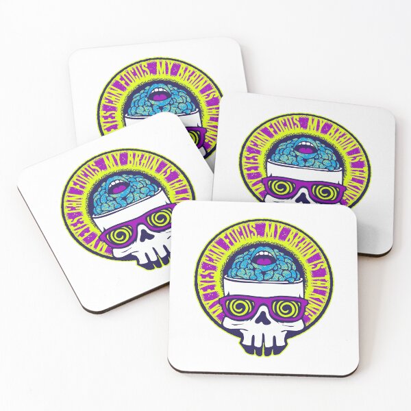 Item preview, Introspective Brain Neon Psychedelic Alt Rock Art designed and sold by sXe-art.