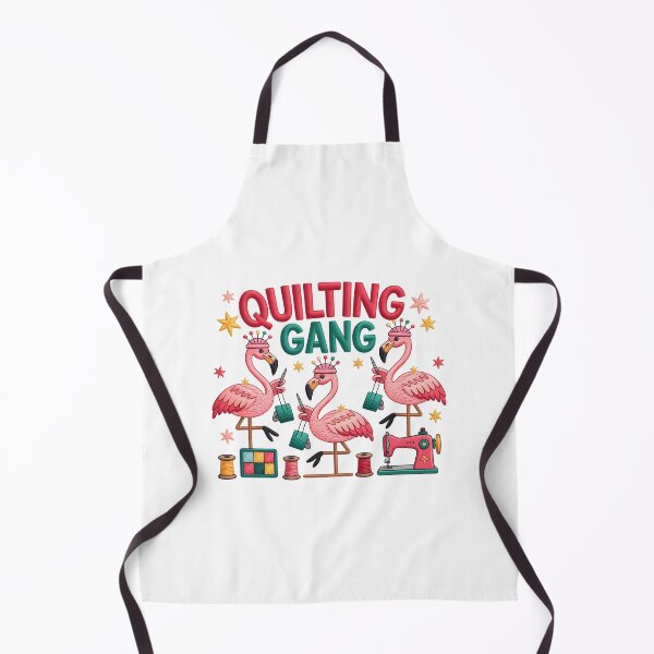 Item preview, Quilting Gang – Flamingo Sewing Party designed and sold by JessArty ⭐⭐⭐⭐⭐.