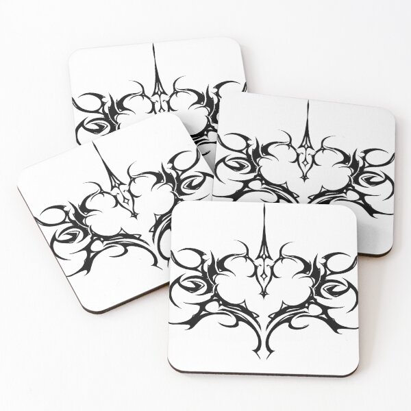Item preview, Heart Sigil gothic y2k tattoo style tramp stamp emo black designed and sold by Geoastrocat.