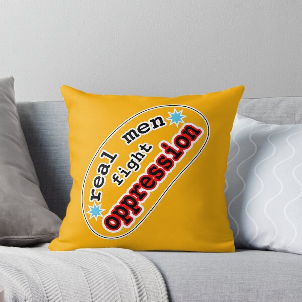 Item preview, Real men fight oppression, orange background designed and sold by mntimg.