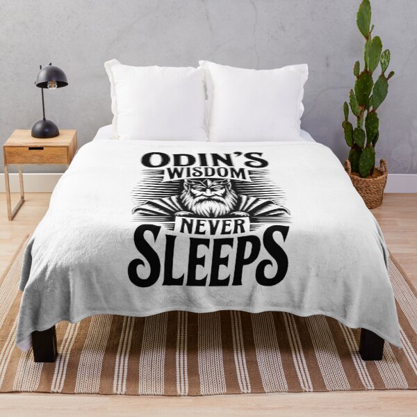 Item preview, Odin’s Wisdom Never Sleeps – Norse Mythology Odin Shirt designed and sold by MoodThreadz.