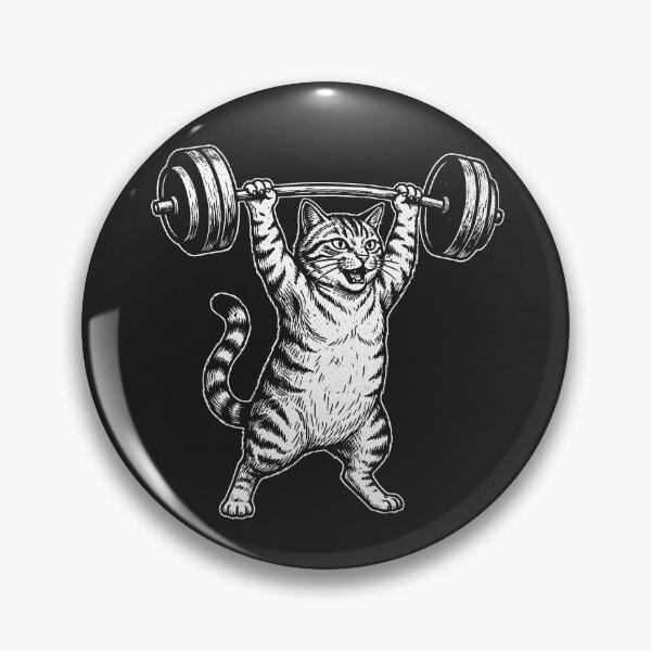 Item preview, Cat Lifting Deadlift Funny Feline Gym Workout designed and sold by Y-Vibes.