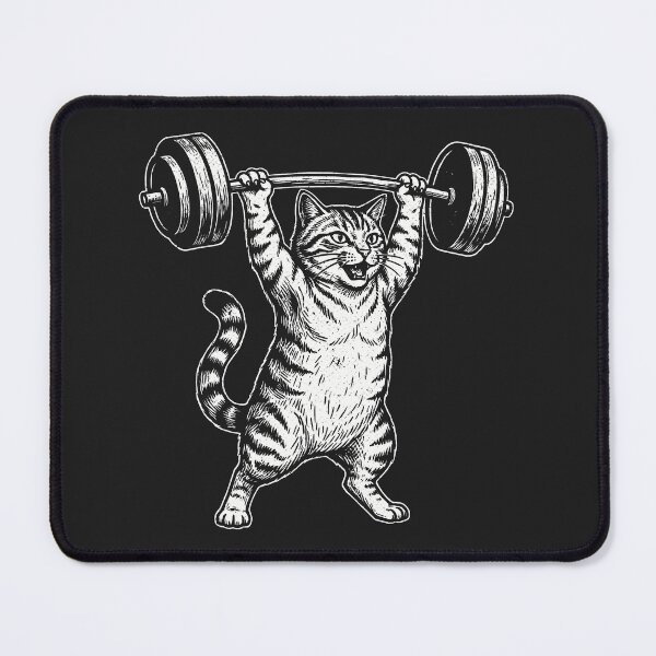 Item preview, Cat Lifting Deadlift Funny Feline Gym Workout designed and sold by Y-Vibes.
