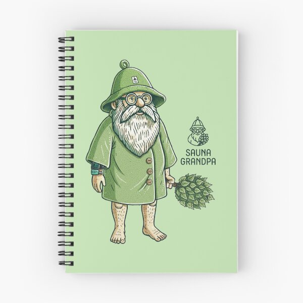 Item preview, 「Sauna Grandpa」Relaxing Sauna Master - Poncho designed and sold by WABISABIMOMENTS.