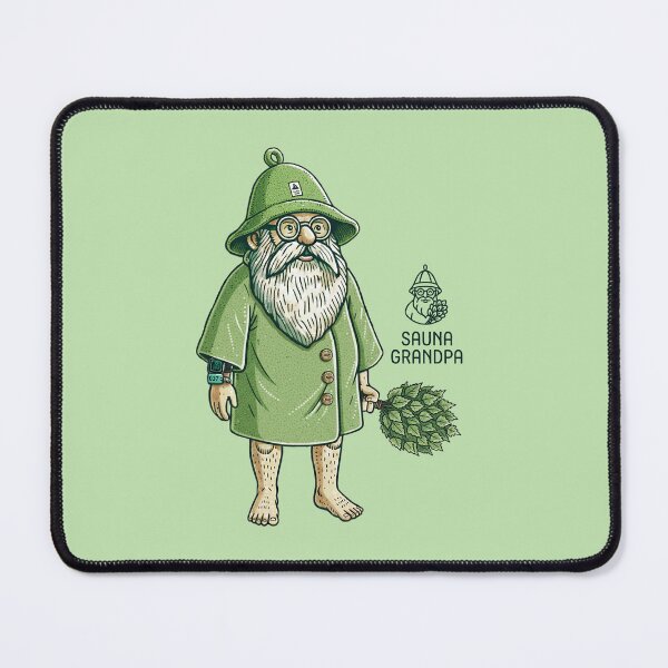 Item preview, 「Sauna Grandpa」Relaxing Sauna Master - Poncho designed and sold by WABISABIMOMENTS.