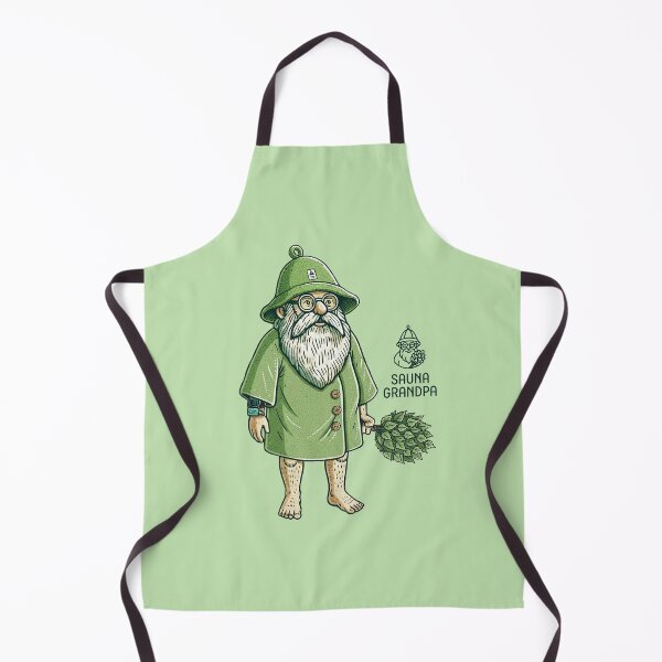 Item preview, 「Sauna Grandpa」Relaxing Sauna Master - Poncho designed and sold by WABISABIMOMENTS.