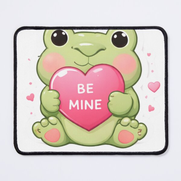 Item preview, Cute Frog Be Mine Sticker – Kawaii Valentine Love Design designed and sold by mibrand.