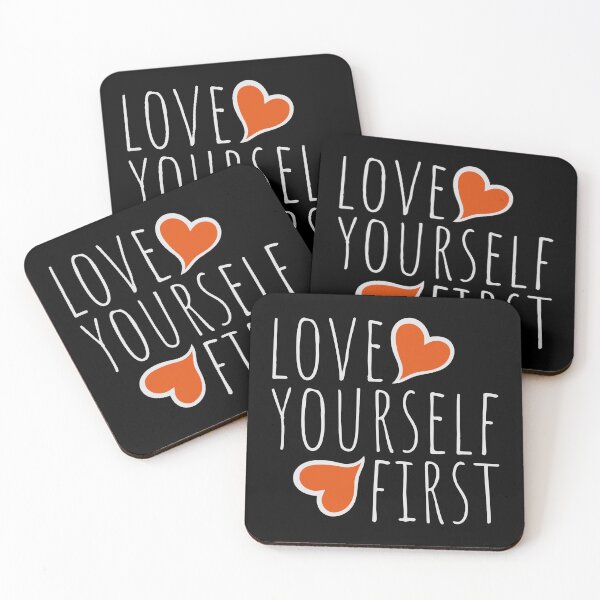 Item preview, Love Yourself First Self Care Empowerment Quote designed and sold by shirt-o-mat.