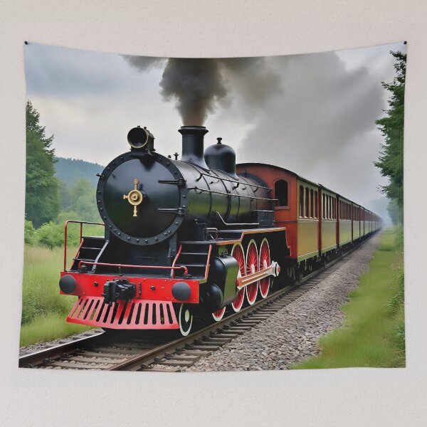 Item preview, Vintage Steam Engine  designed and sold by AwesomeDigiShop.