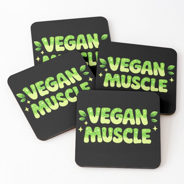 Item preview, Vegan Muscle – Plant Powered Strength Green Typography Design designed and sold by VibeOffline Studio.