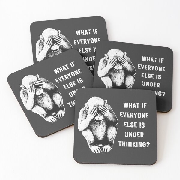 Item preview, Lispe Dark Existential Monkey Funny Statement Sarcastic  designed and sold by Lispe-Designs.