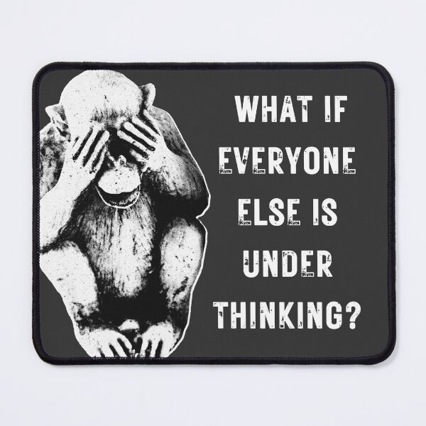 Item preview, Lispe Dark Existential Monkey Funny Statement Sarcastic  designed and sold by Lispe-Designs.