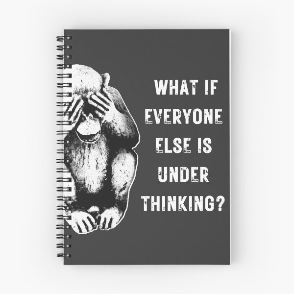 Item preview, Lispe Dark Existential Monkey Funny Statement Sarcastic  designed and sold by Lispe-Designs.