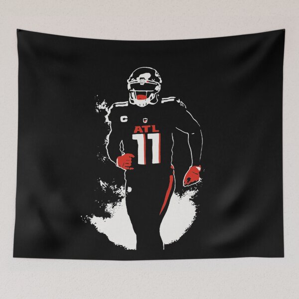 Item preview, Julio Jones #11 ATL Football Retro Stencil Art Tribute designed and sold by TheArtOfCar.