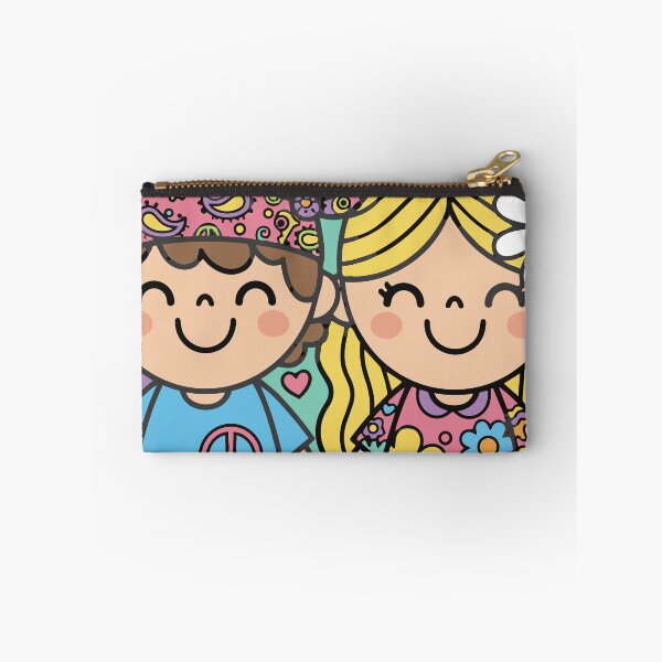 Item preview, Kawaii Summer of Love Hippie Kids – Retro 1967 Peace & Love Graphic designed and sold by Far Out Goods.
