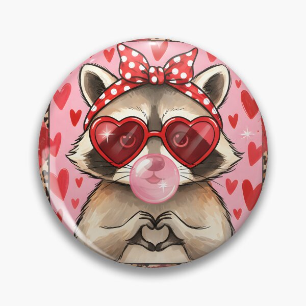 Item preview, Leopard Valentine Raccoon, Funny Love Quote designed and sold by DesignDenDo ⭐⭐⭐⭐⭐.