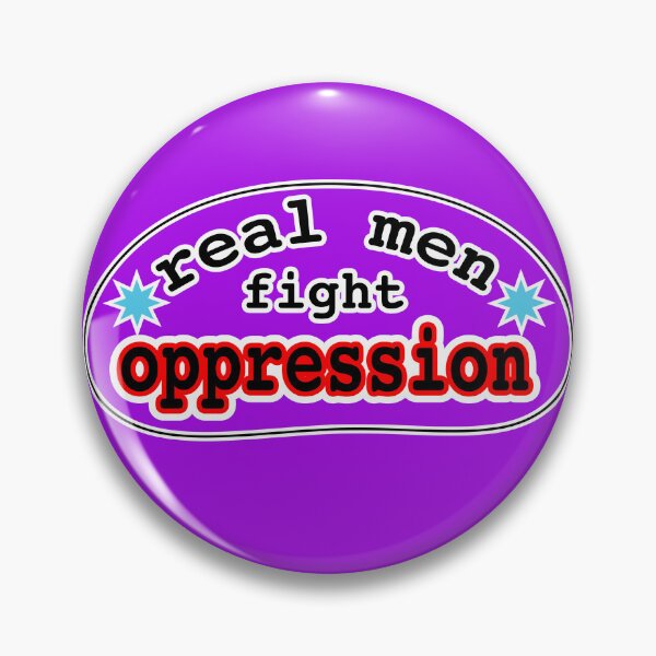Item preview, Real men fight oppression, purple background designed and sold by mntimg.