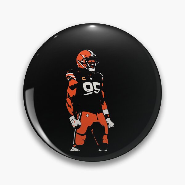 Item preview, Myles Garrett 95 Cleveland Football Retro Stencil Art Tribute designed and sold by TheArtOfCar.