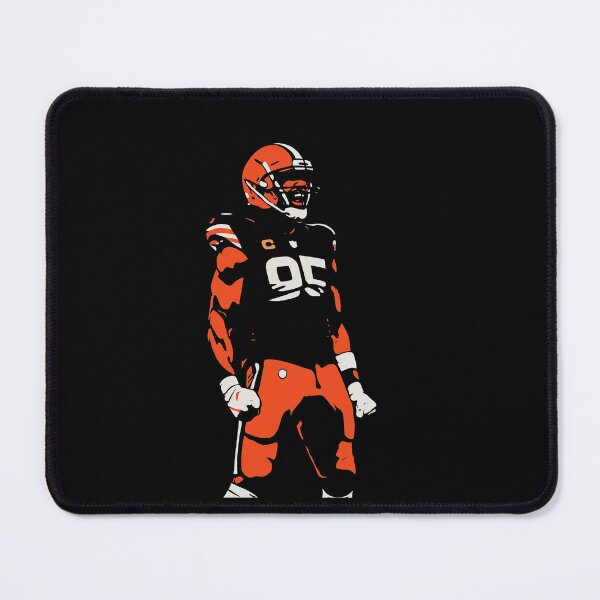 Item preview, Myles Garrett 95 Cleveland Football Retro Stencil Art Tribute designed and sold by TheArtOfCar.