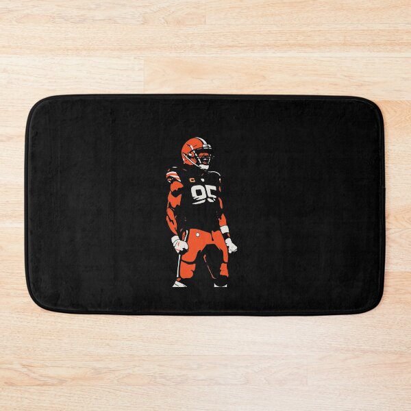 Item preview, Myles Garrett 95 Cleveland Football Retro Stencil Art Tribute designed and sold by TheArtOfCar.