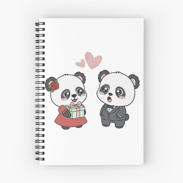 Item preview, Two Cute lovely pandas falls in love, a gentle and friendly panda. designed and sold by Sun Rise.