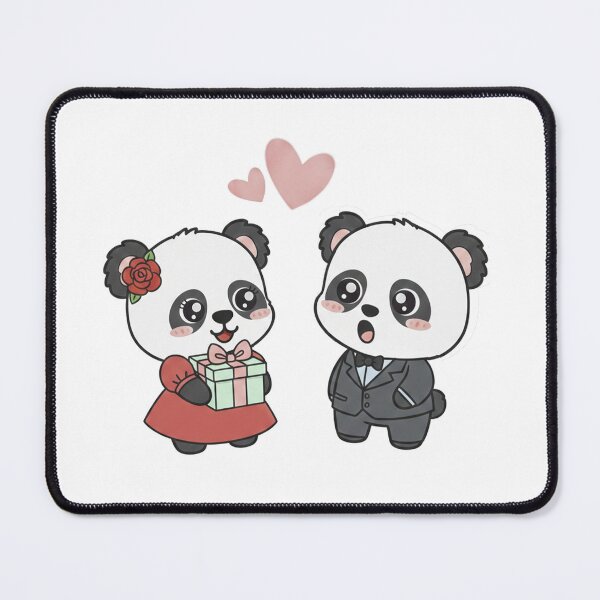 Item preview, Two Cute lovely pandas falls in love, a gentle and friendly panda. designed and sold by Sun Rise.